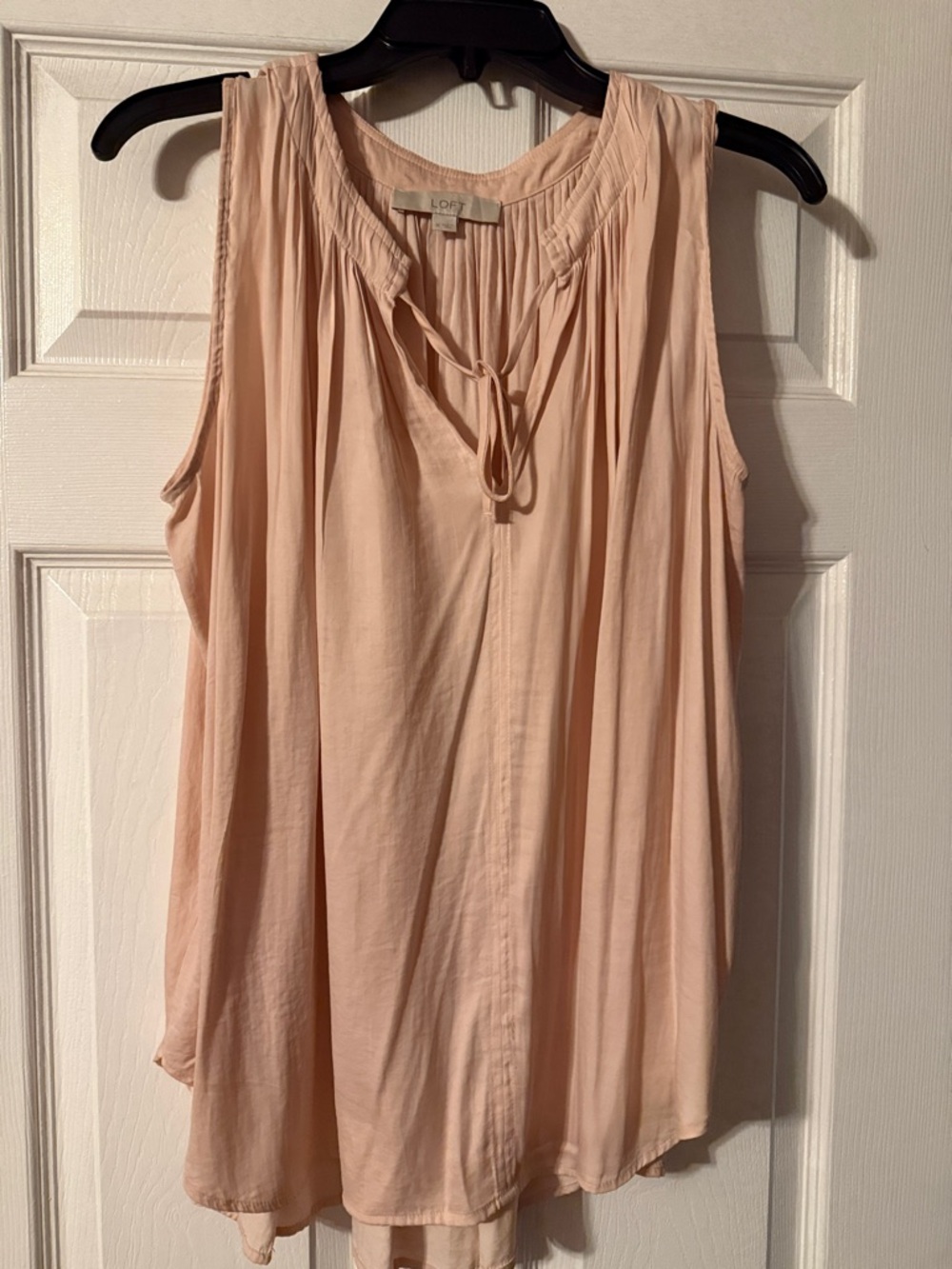 LOFT Blush Pink Tie-Neck Sleeveless Camisole